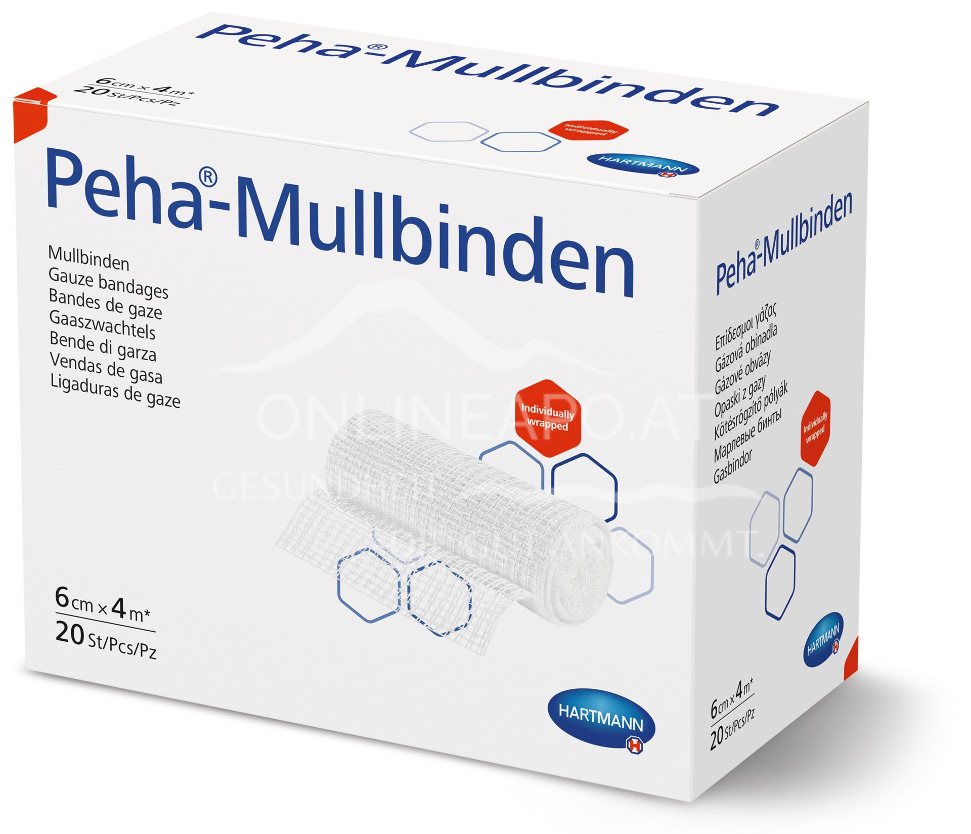 Peha® Mullbinden 6 cm x 4 m