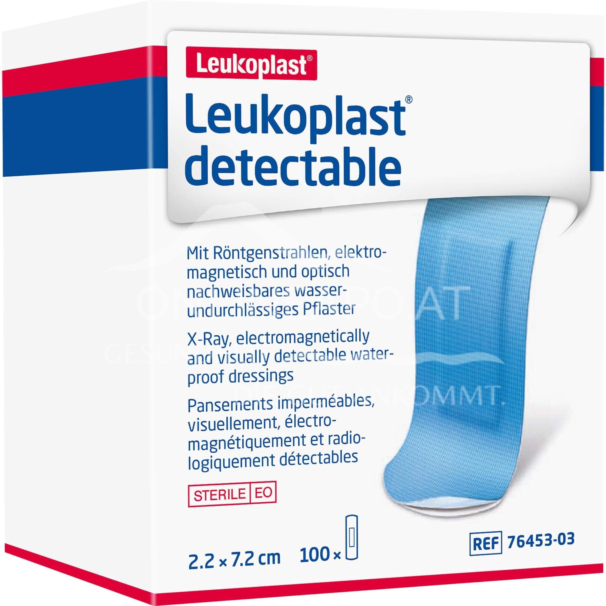 Leukoplast® detectable wound plasters sterile, 2.2 x 7.2 cm