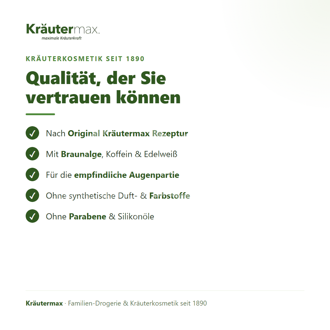 Kräutermax Braunalge Augencreme