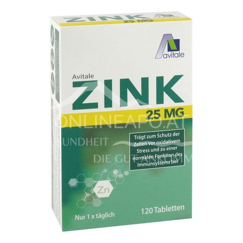 Avitale Zink 25 mg Tabletten
