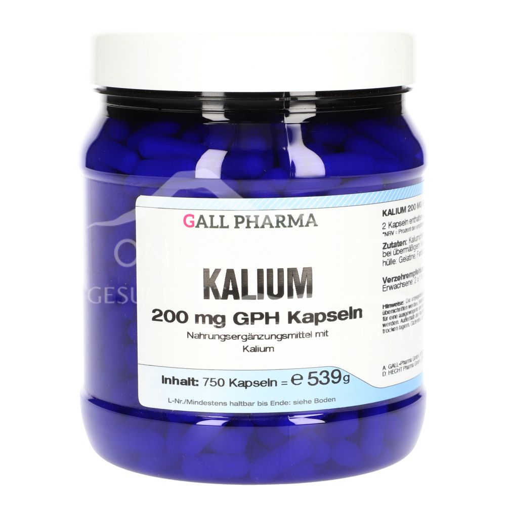 Gall Pharma Potassium 200 mg capsules
