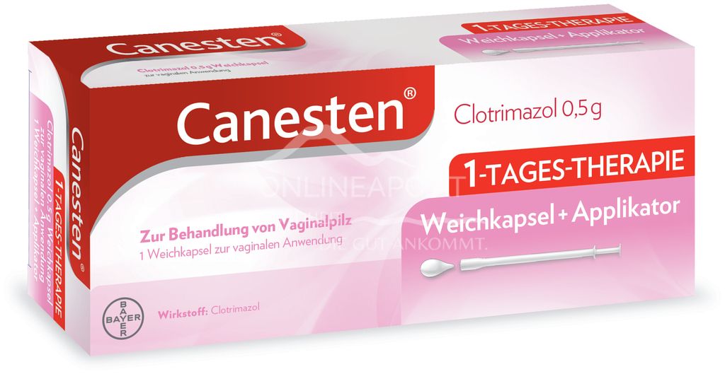 Canesten® Clotrimazol 0,5 g Weichkapsel zur vaginalen Anwendung