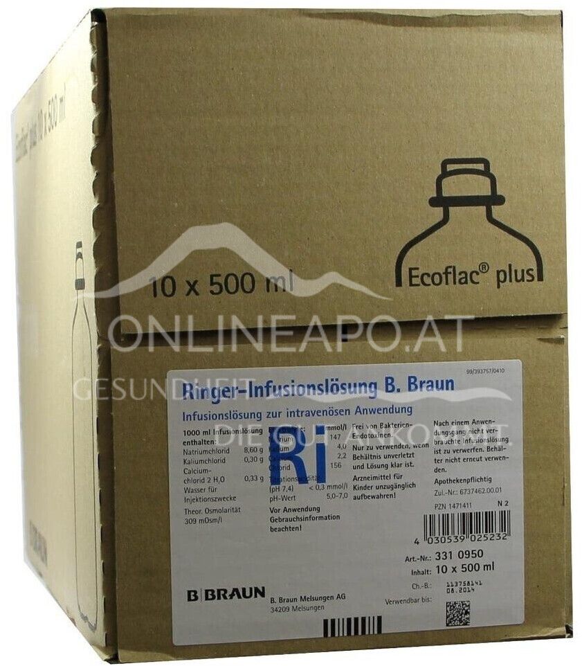 B. Braun Ringer Ecotainer® Topische Spüllösung 500 ml