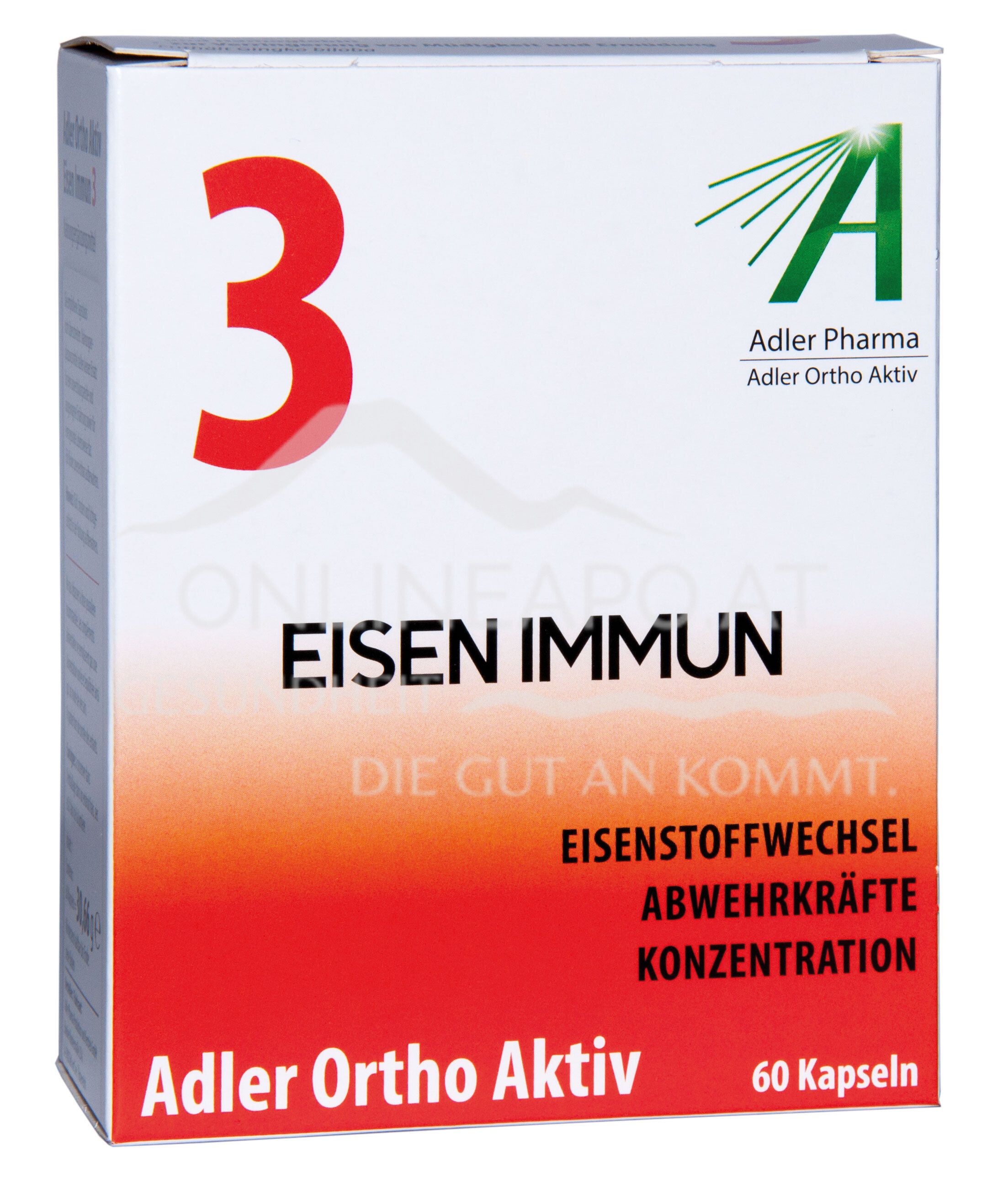 Adler Ortho Aktiv Nr. 3 Eisen Immun Kapseln