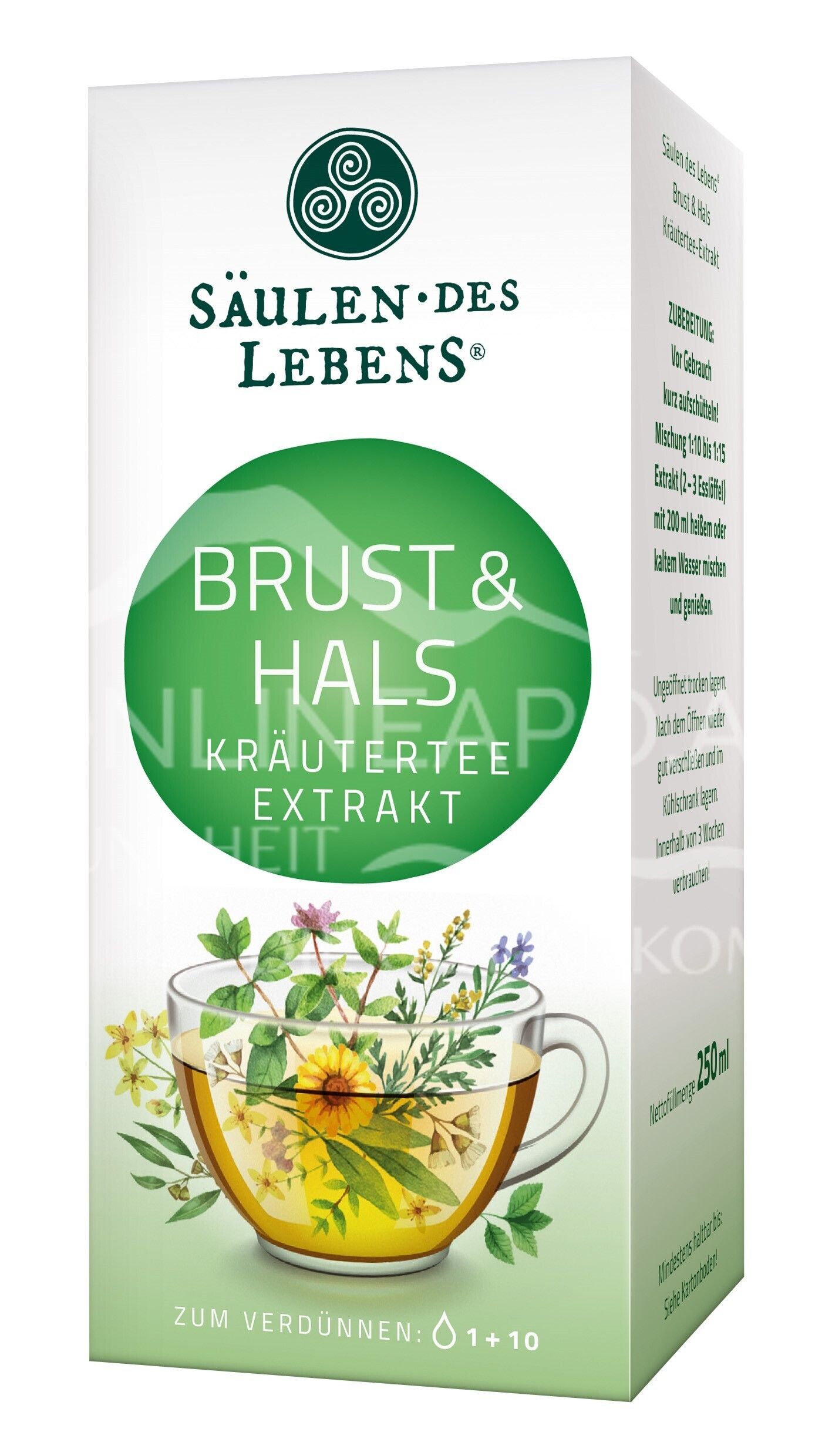 Säulen des Lebens Brust & Hals Kräuterteeextrakt