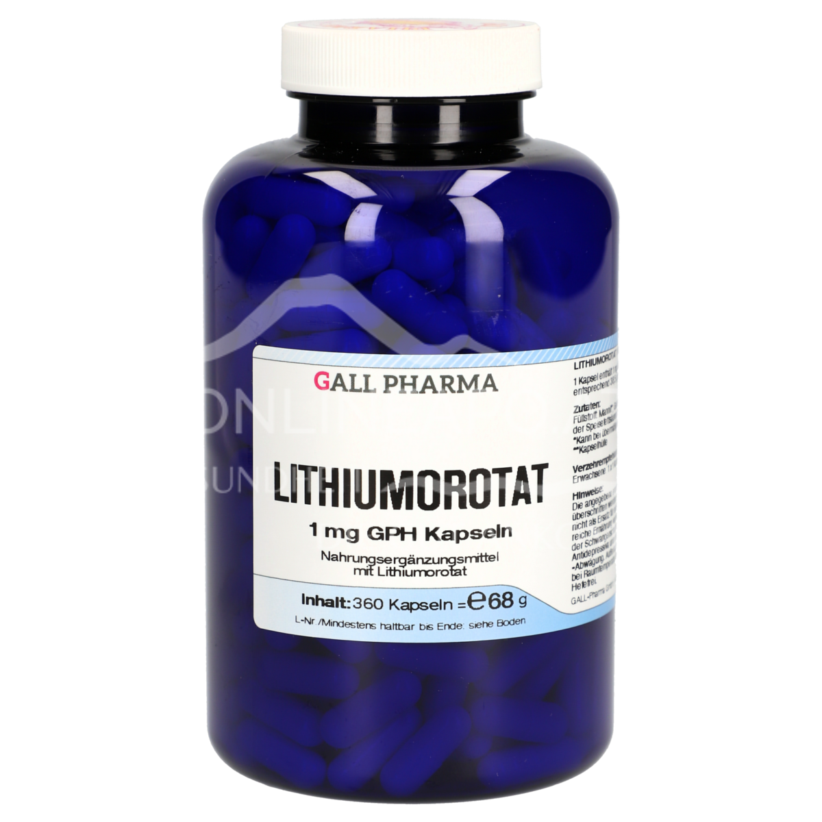 Gall Pharma Lithiumorotat 1 mg Kapseln