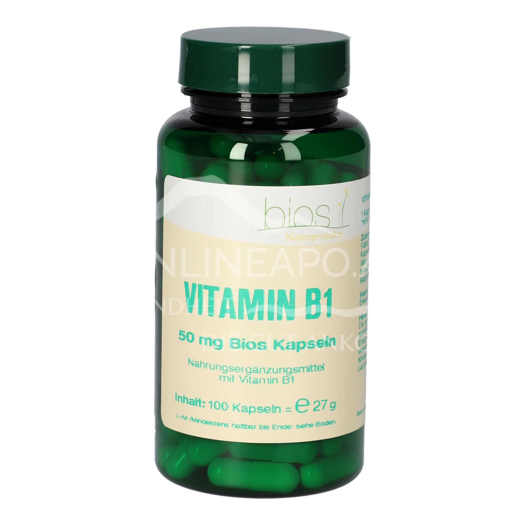 Bios Vitamin B1 50 mg capsules
