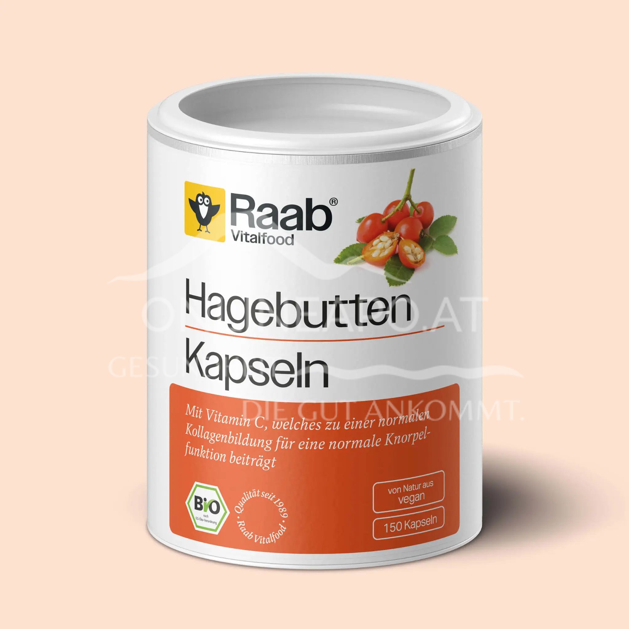 Raab® Vitalfood Bio Hagebutten Kapseln