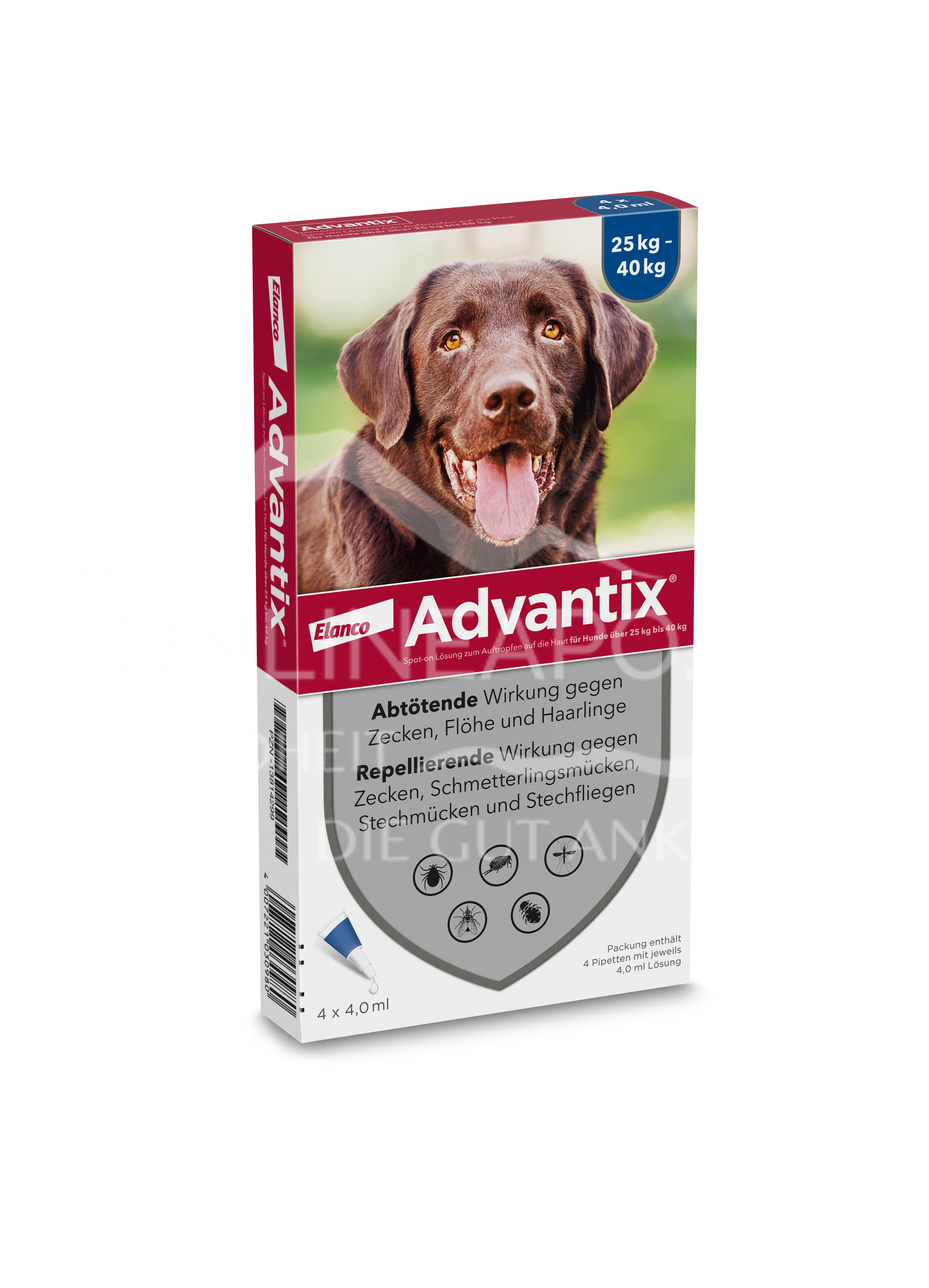 Advantix Spot-on Lösung zum Auftropfen auf die Haut für Hunde über 25 kg bis 40 kg
