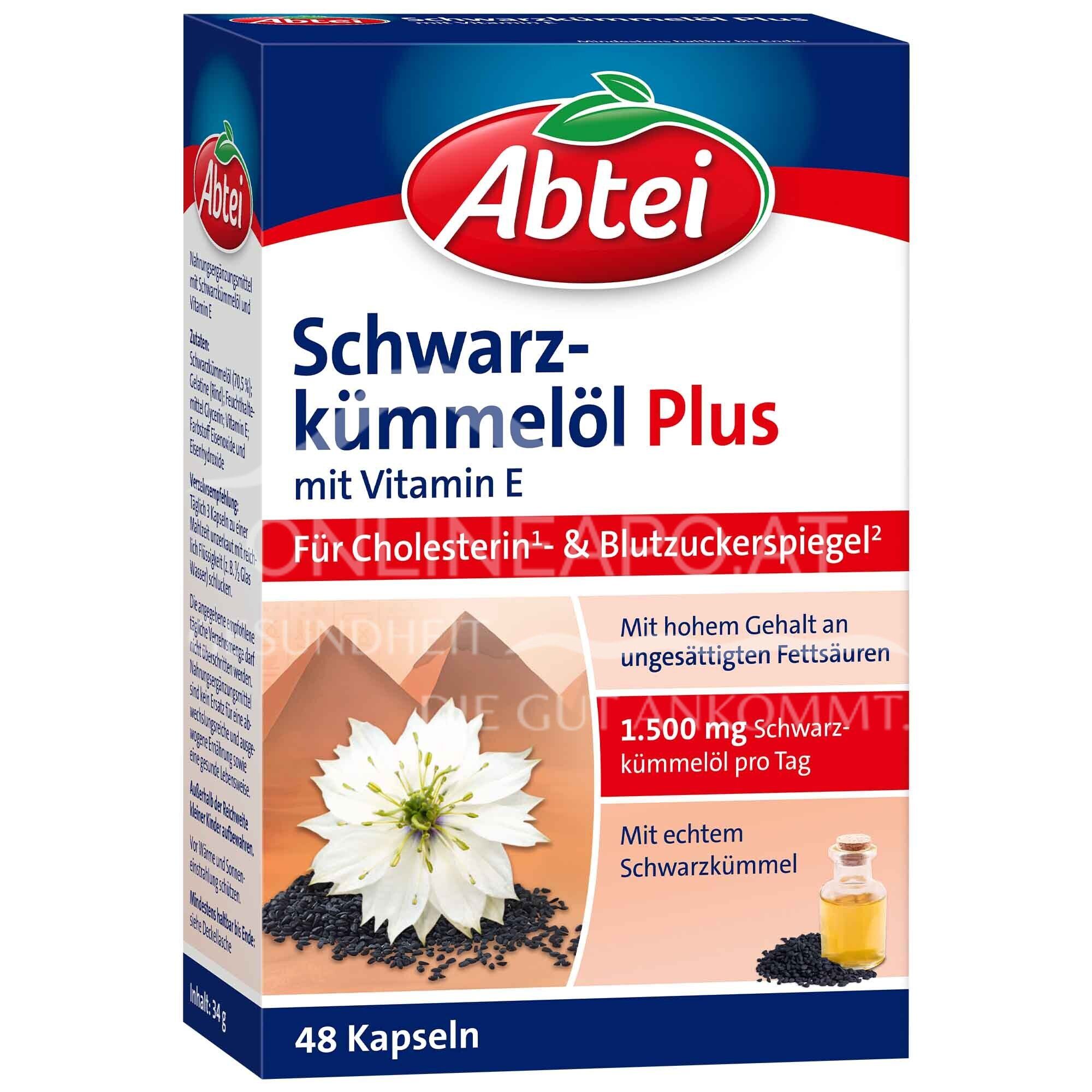 Abtei Schwarzkümmelöl Plus Kapseln