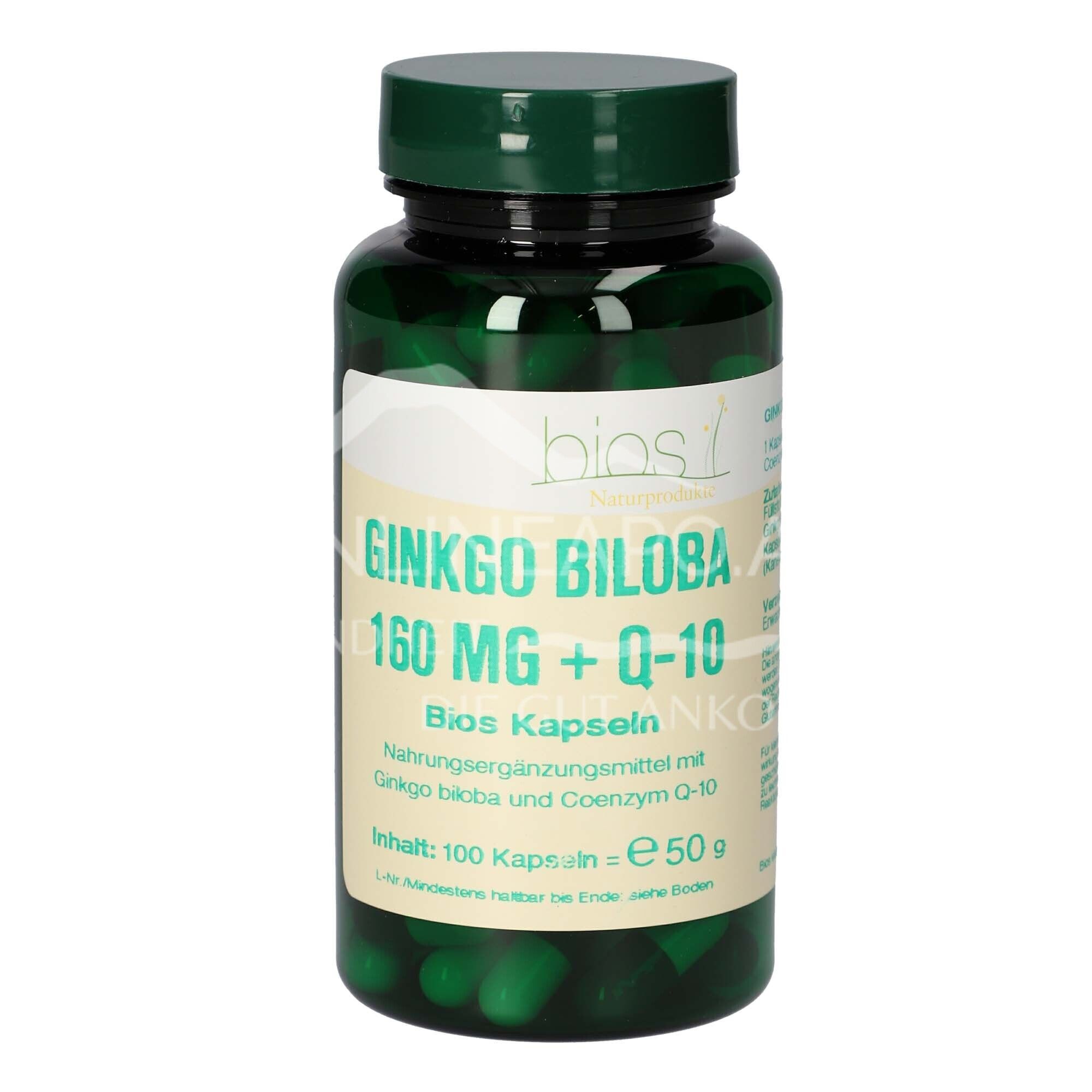 Bios Ginkgo Biloba 160 mg + Q-10 capsules