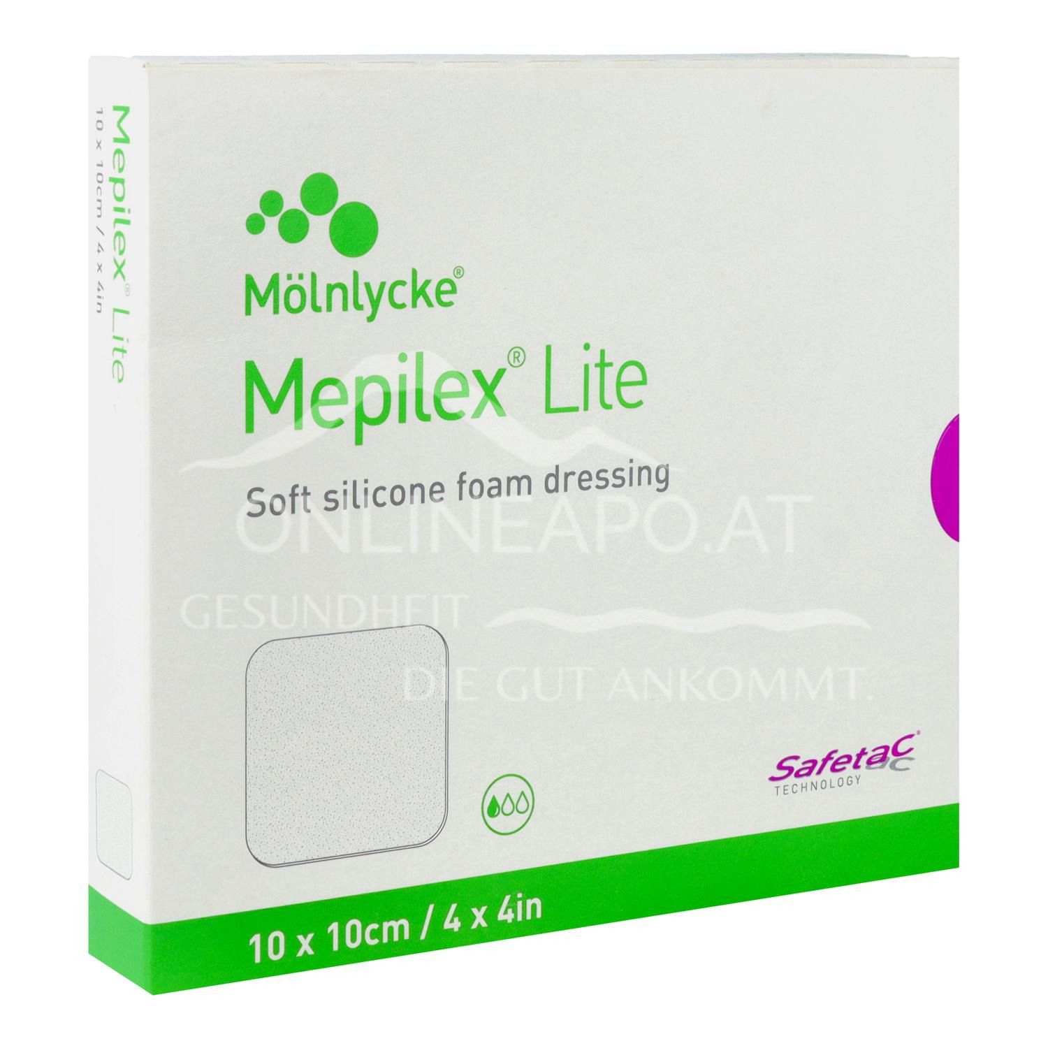 Mepilex® Lite Dünner Schaumverband steril, 10 x 10 cm