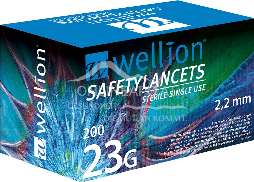 Wellion® SafetyLancets - 23G Einmalsicherheitslanzetten