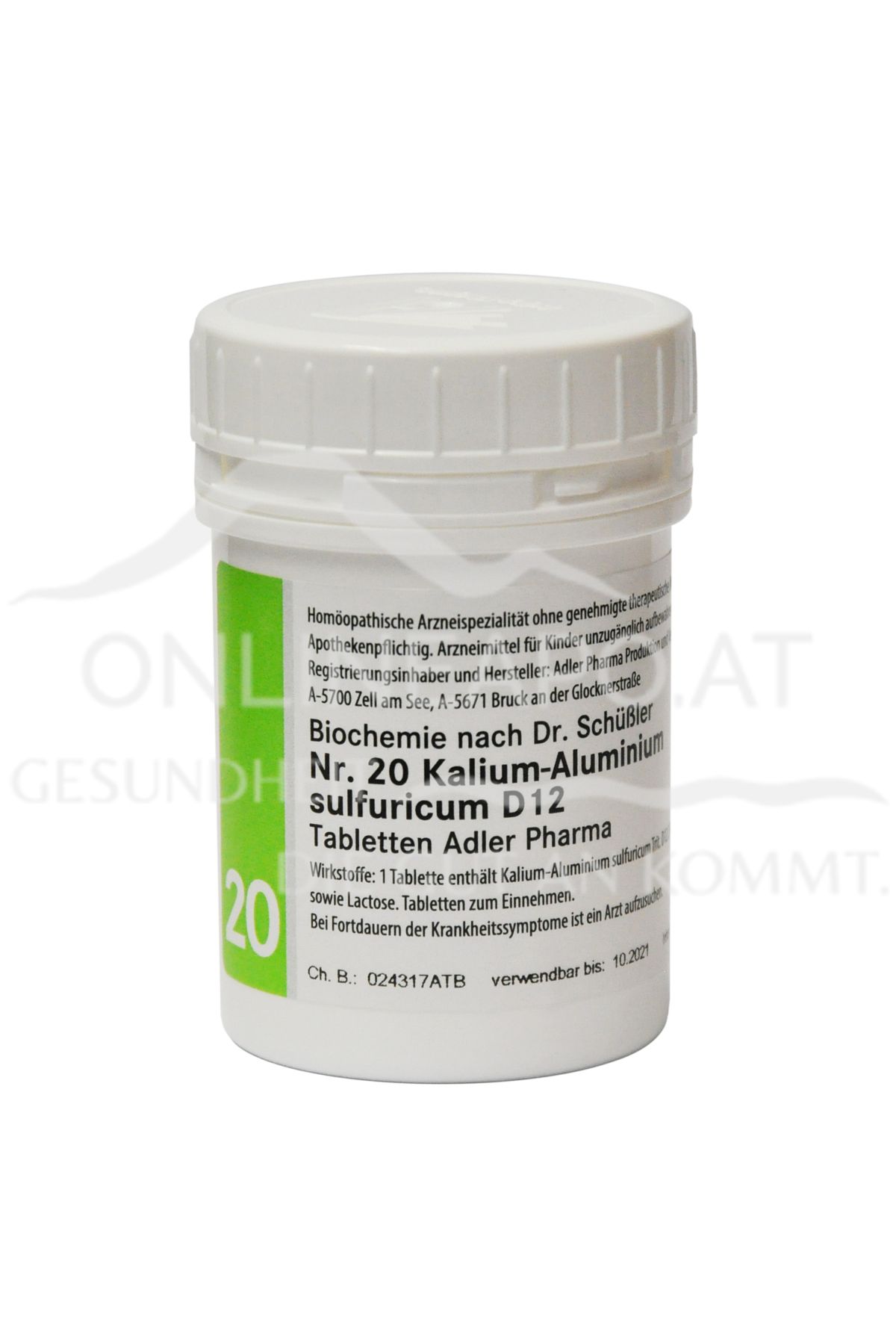 Schüßler Salz Adler Nr. 20 Kalium-Aluminium-sulfuricum D12 Tabletten