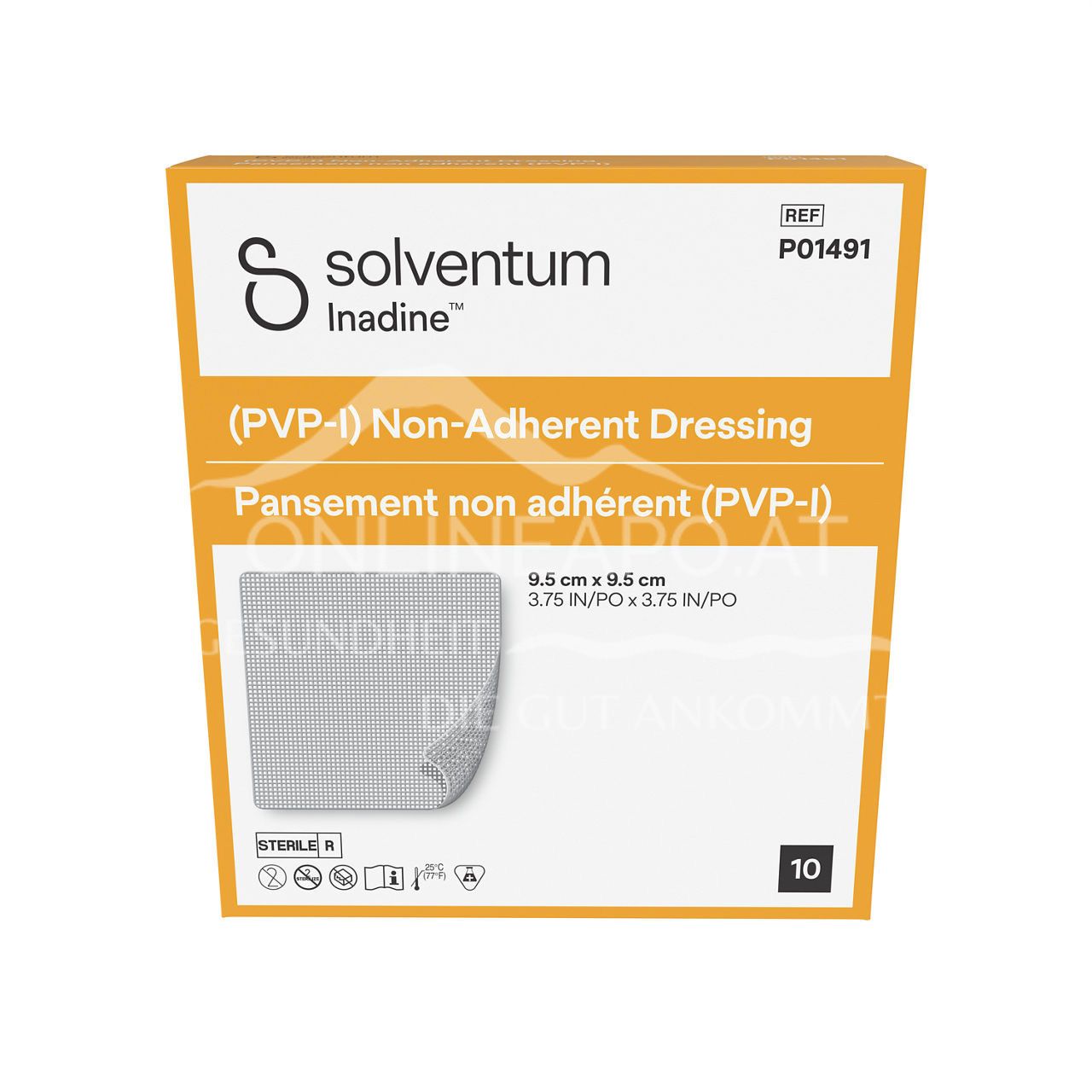 3M™ INADINE™ PVP-Iodine Wound Dressing 9.5 x 9.5 cm