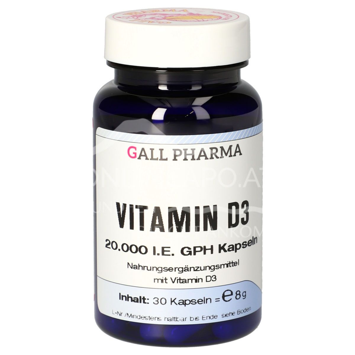 Gall Pharma Vitamin D3 20,000 I.U. Capsules