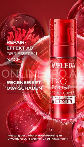 Weleda EXO BOOST Youth Power Night Repair Elixier - Granatapfel
