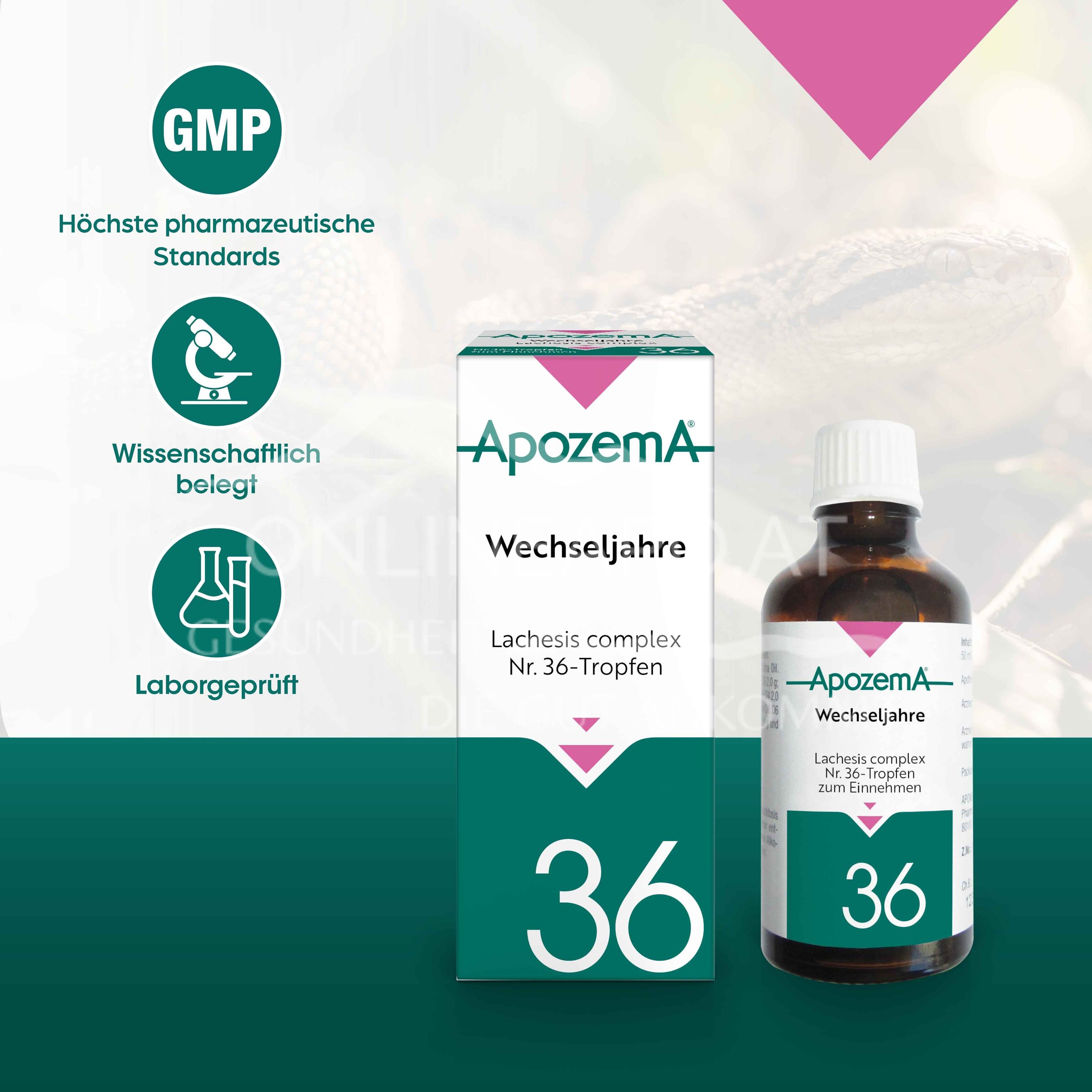 Apozema® Menopause Lachesis complex No. 36 drops for oral use
