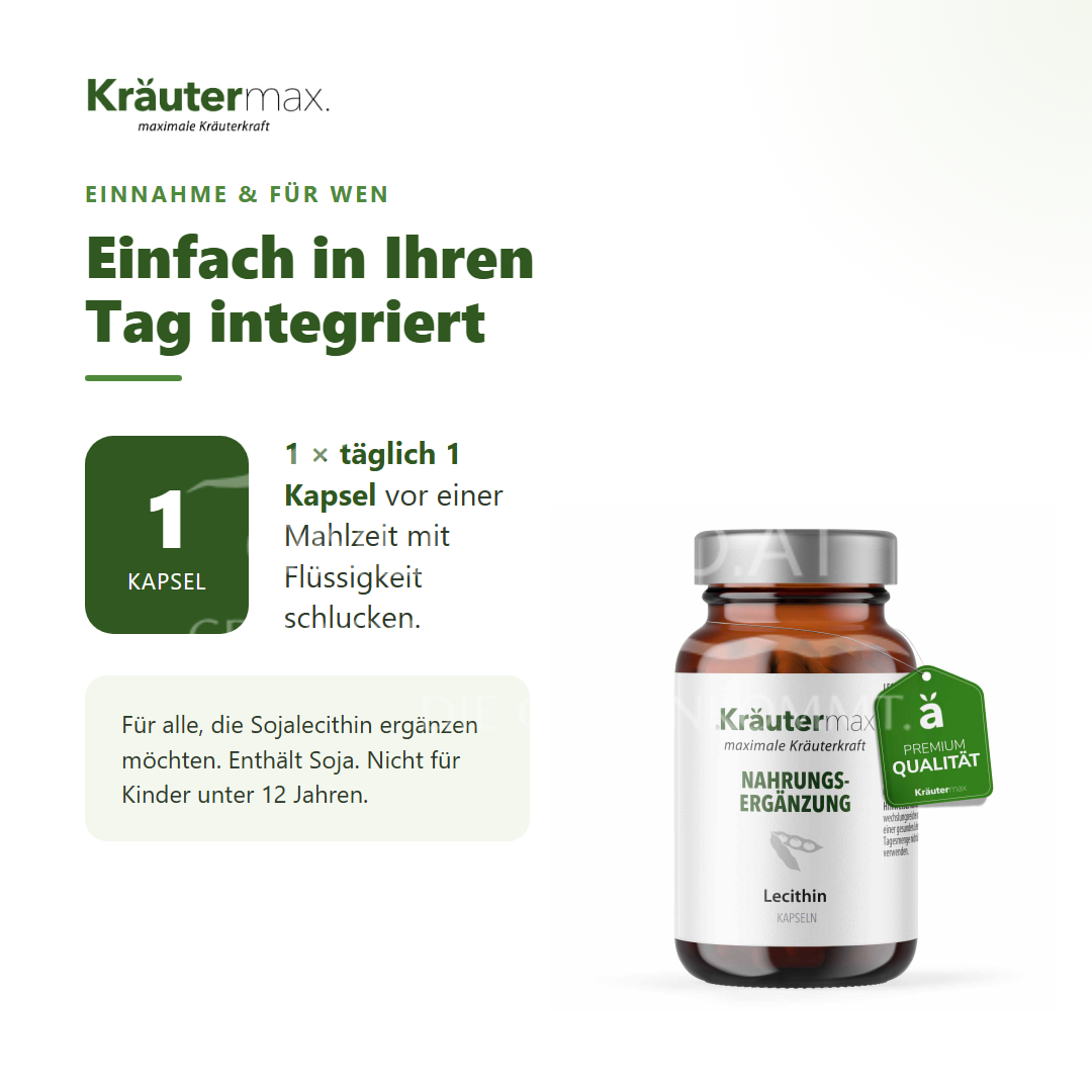 Kräutermax Lecithin Kapseln