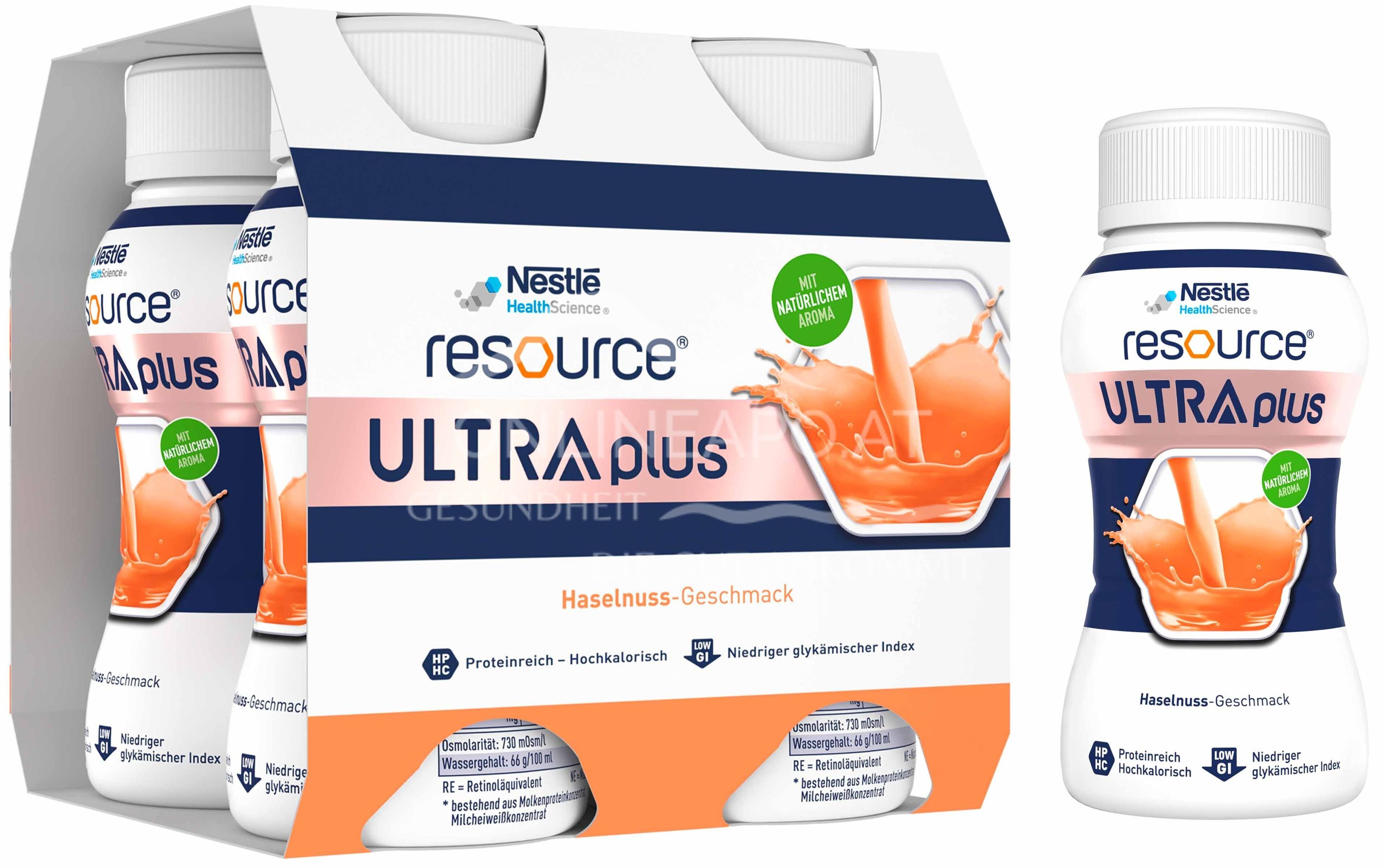 Resource® ULTRA plus High Protein Haselnuss Trinknahrung 200 ml