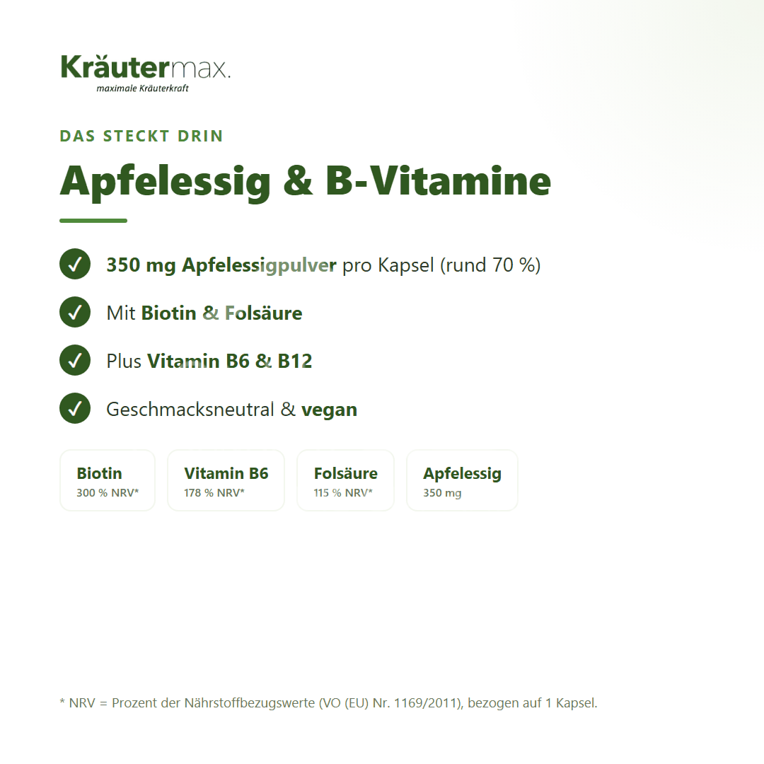 Kräutermax Apfelessig+ Kapseln