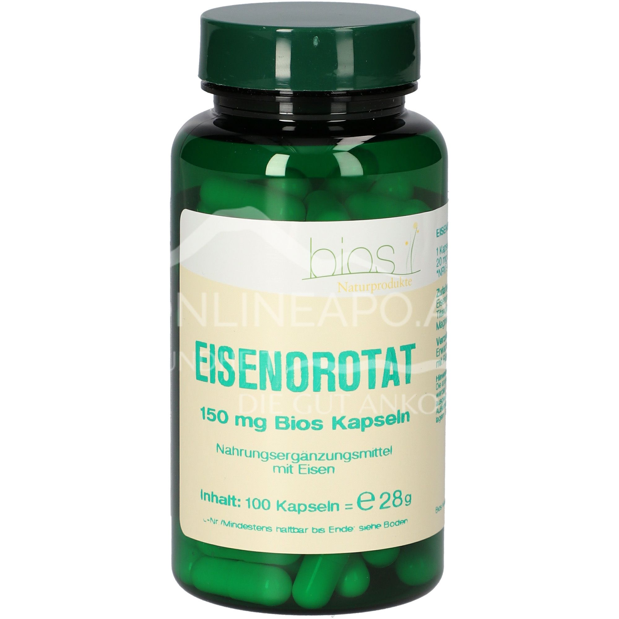 Bios iron orotate 150 mg capsules