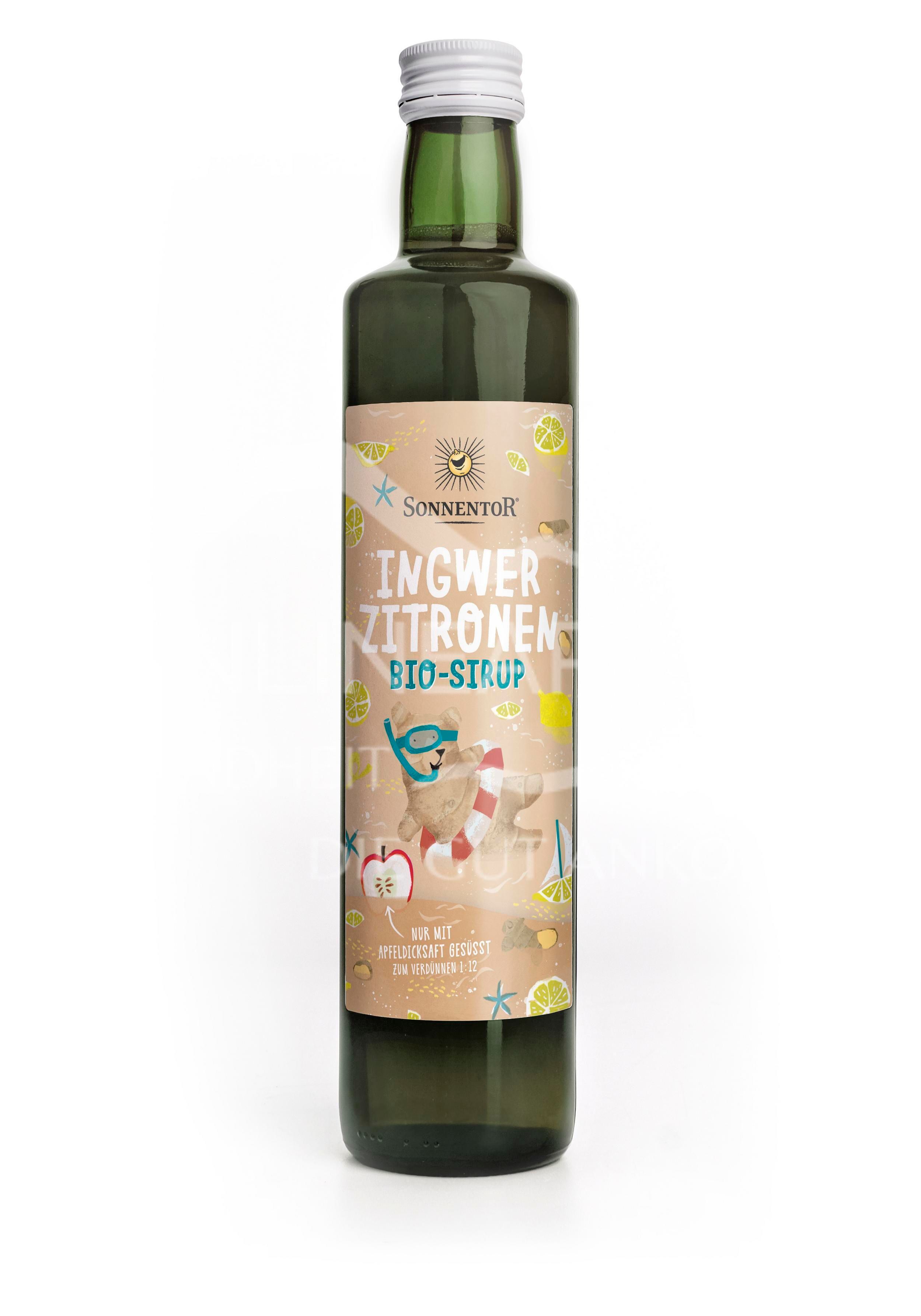 Sonnentor ginger-lemon syrup