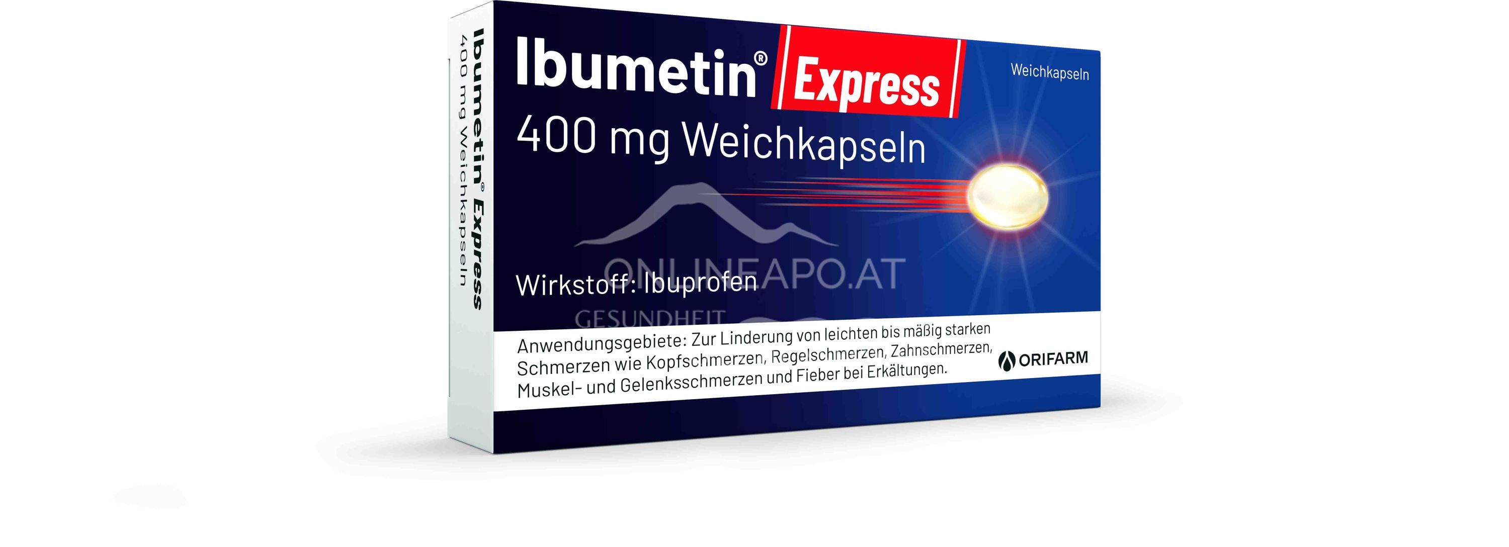 Ibumetin® Express 400 mg Weichkapseln