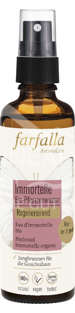 Farfalla Immortelle, organic plant water, regenerating