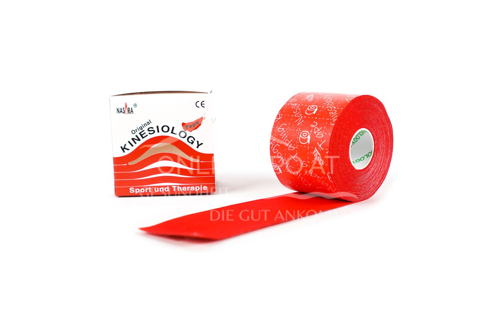 Nasara Kinesiologie Tape Rot 5 cm x 5 m