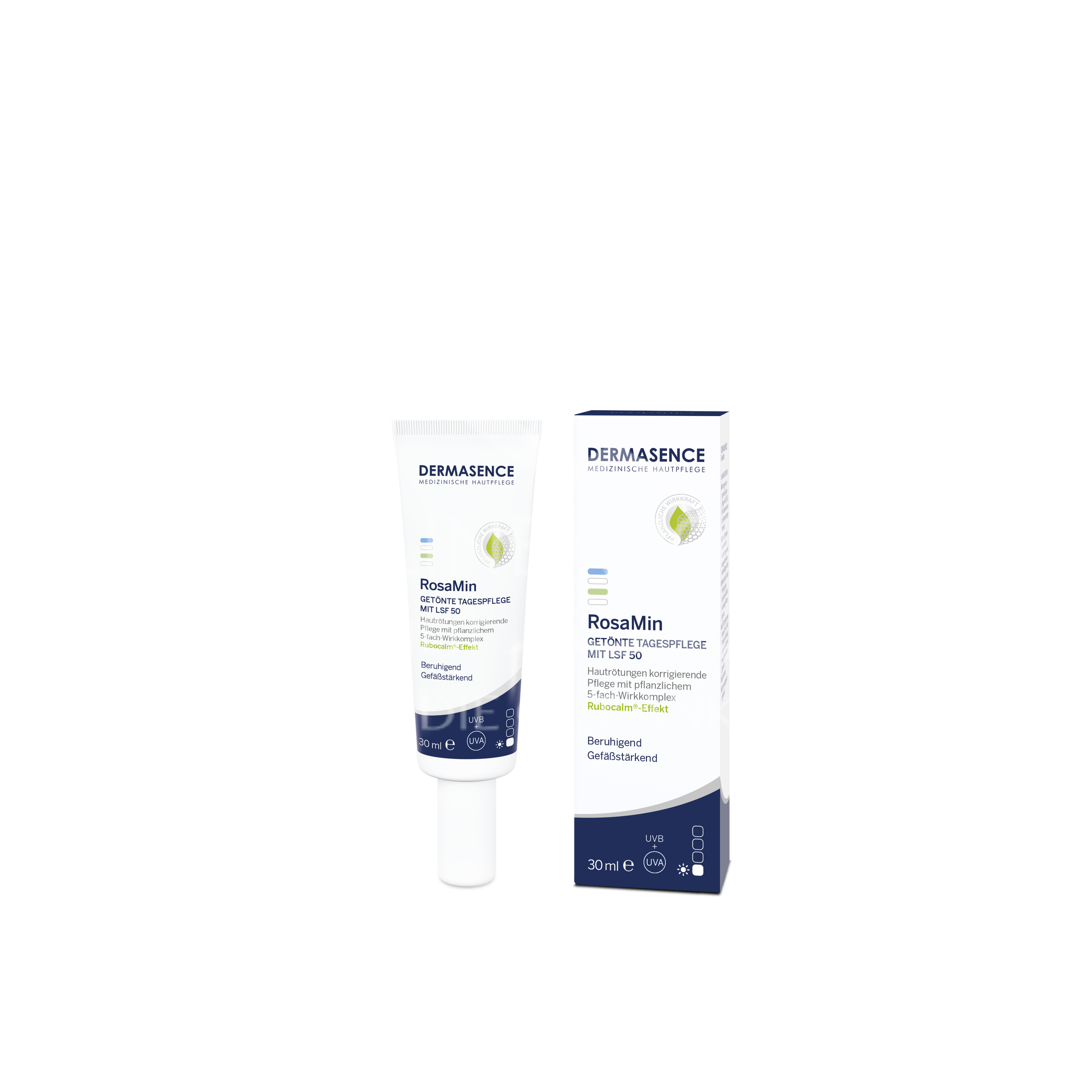 Dermasence RosaMin Getönte Tagespflege mittel mit LSF 50