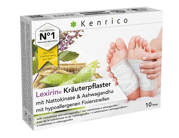 Kenrico Lexirin Kräuterpflaster mit Nattokinase und Ashwagandha