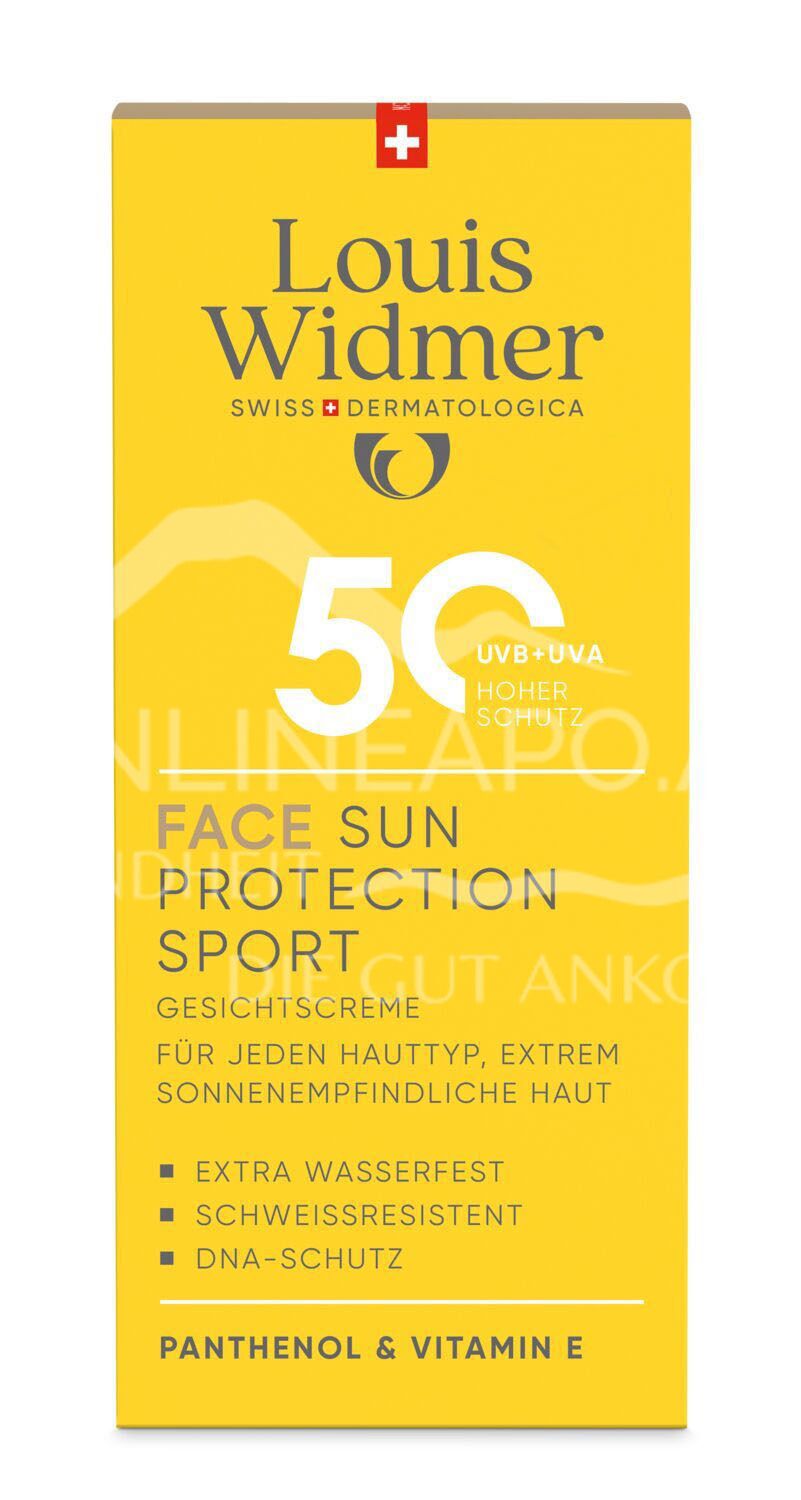 Louis Widmer suncare Face Sun Protection Sport 50 Gesichtscreme - leicht parfümiert