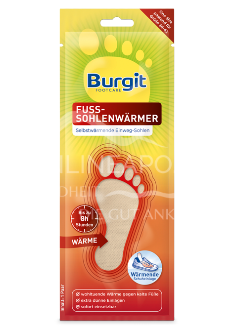Burgit Footcare Fuss-Sohlenwärmer
