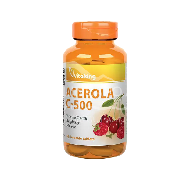 vitaking Acerola C-500 Himbeere Kautabletten