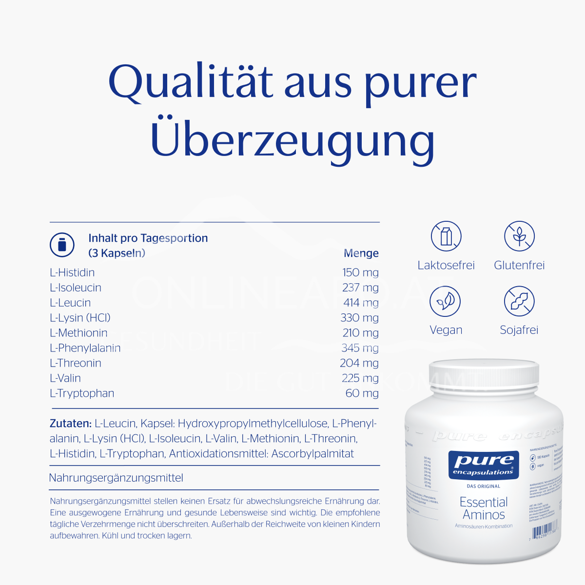 pure encapsulations® Essential Aminos Capsules
