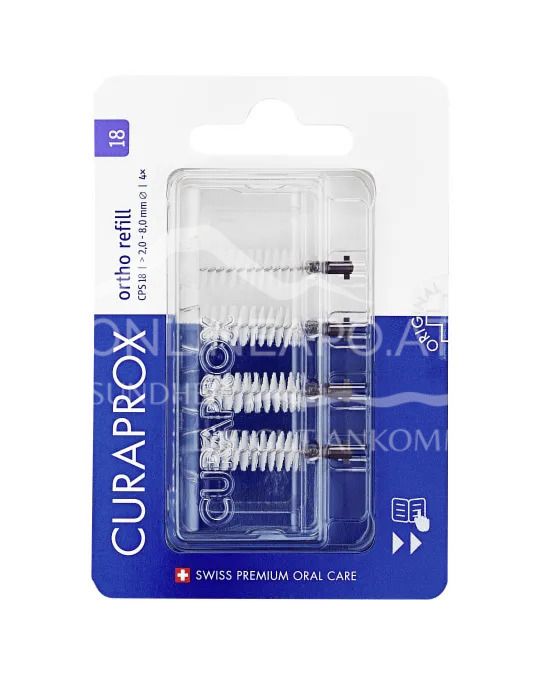 Curaprox interdental brush CPS 18 Refill Ortho Violet, Ø 2.0-8.0 mm