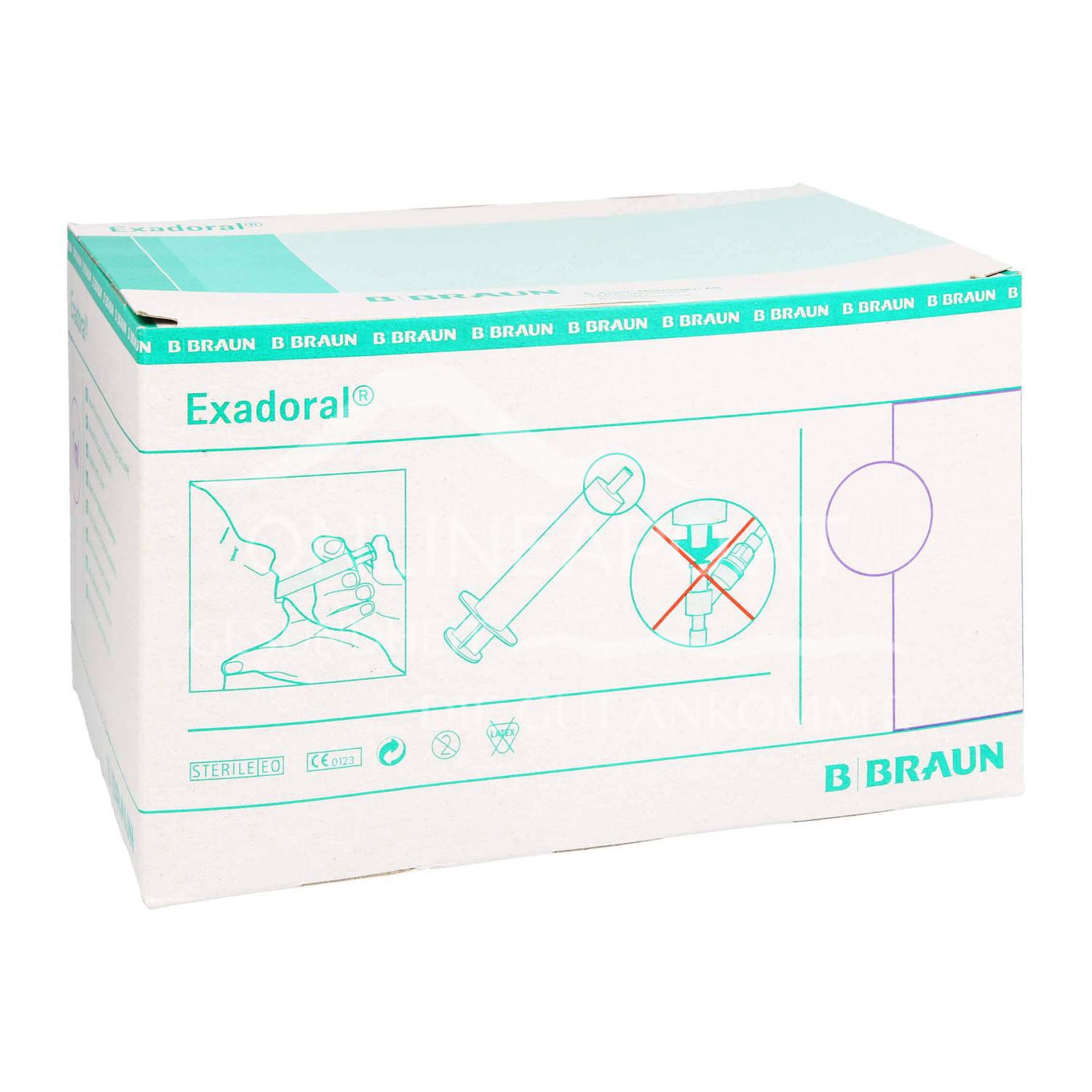 Exadoral® disposable syringes with oral preparation, 20 ml
