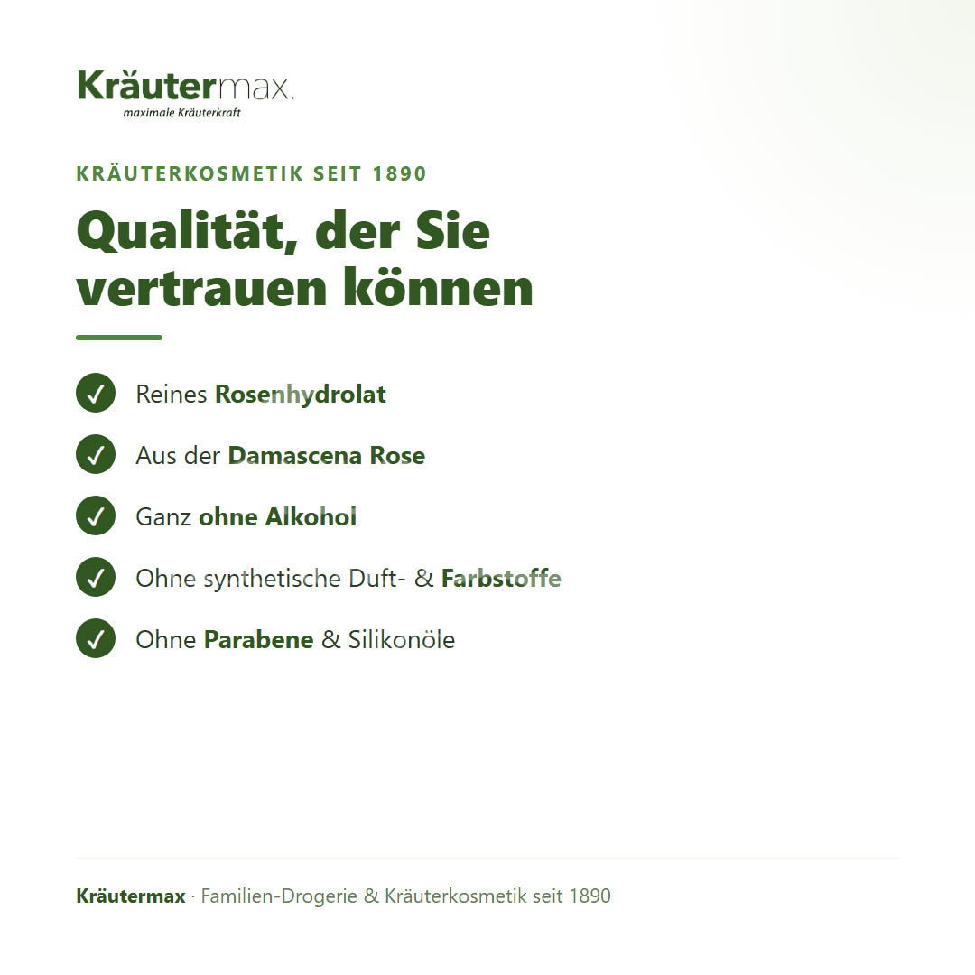 Kräutermax Rosenwasser Rosenhydrolat Spray