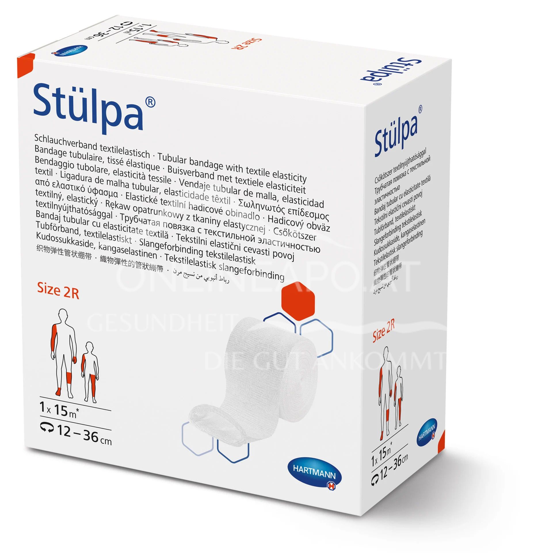 Stülpa® Rollen Schlauchverband textilelastisch, Gr. 2 R, 6 cm breit, 15 m lang