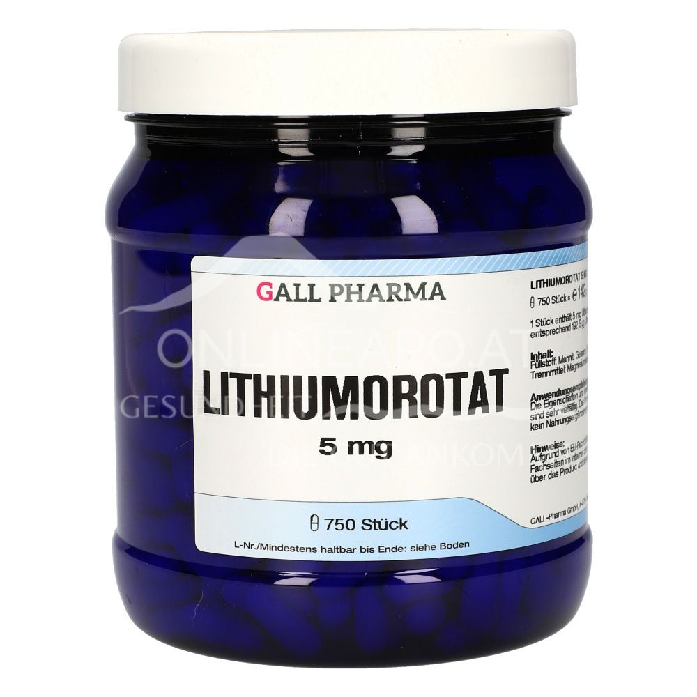 Gall Pharma Lithiumorotat 5 mg Kapseln