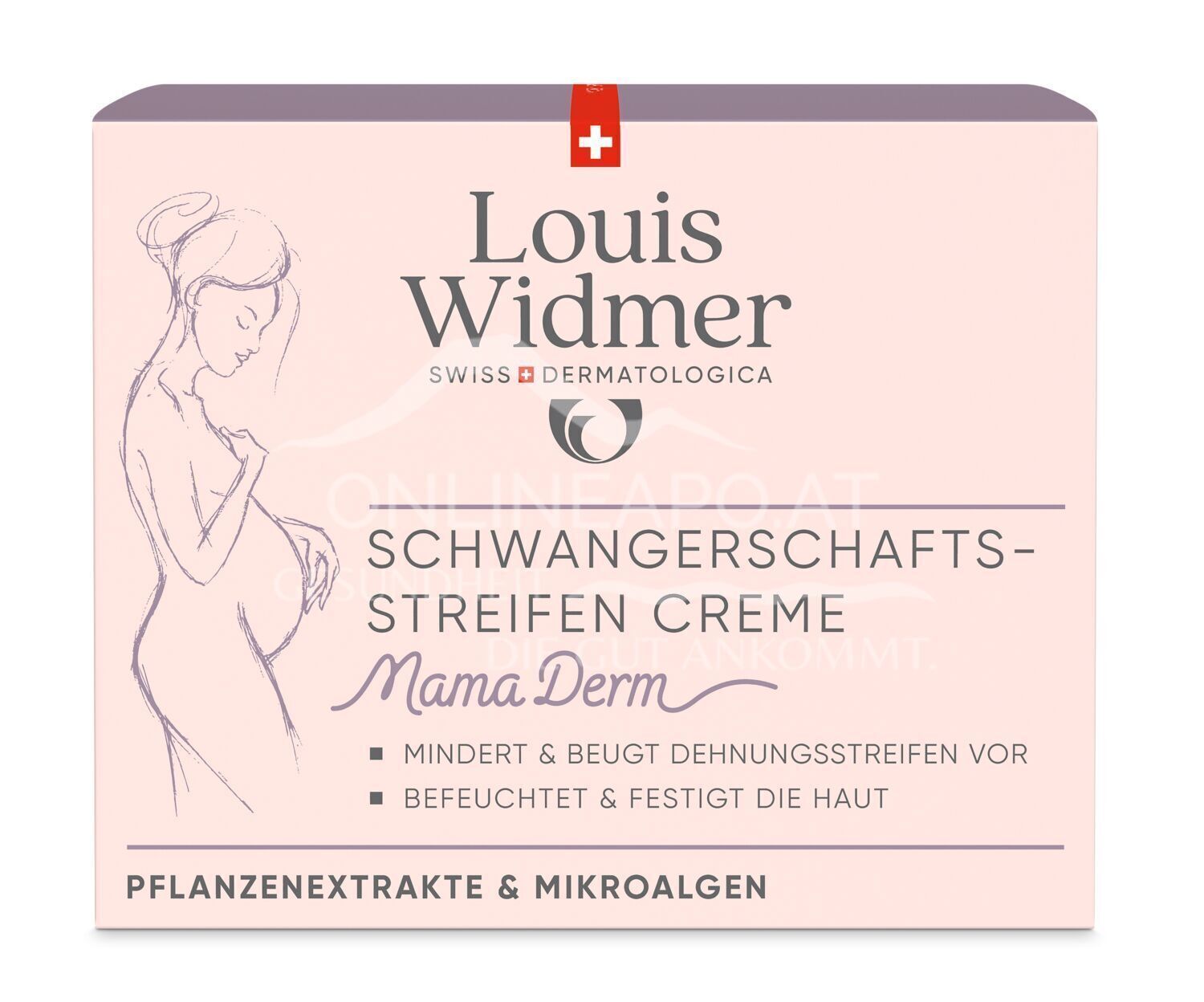 Louis Widmer bodycare MamaDerm Schwangerschaftsstreifen Creme - leicht parfümiert
