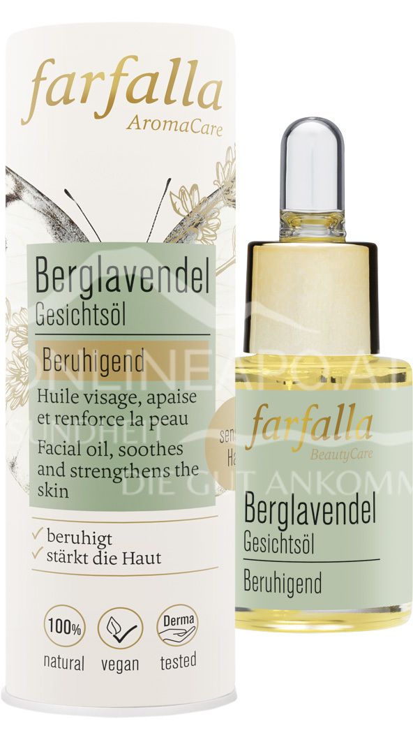 Farfalla Gesichtsöl Berglavendel, beruhigend