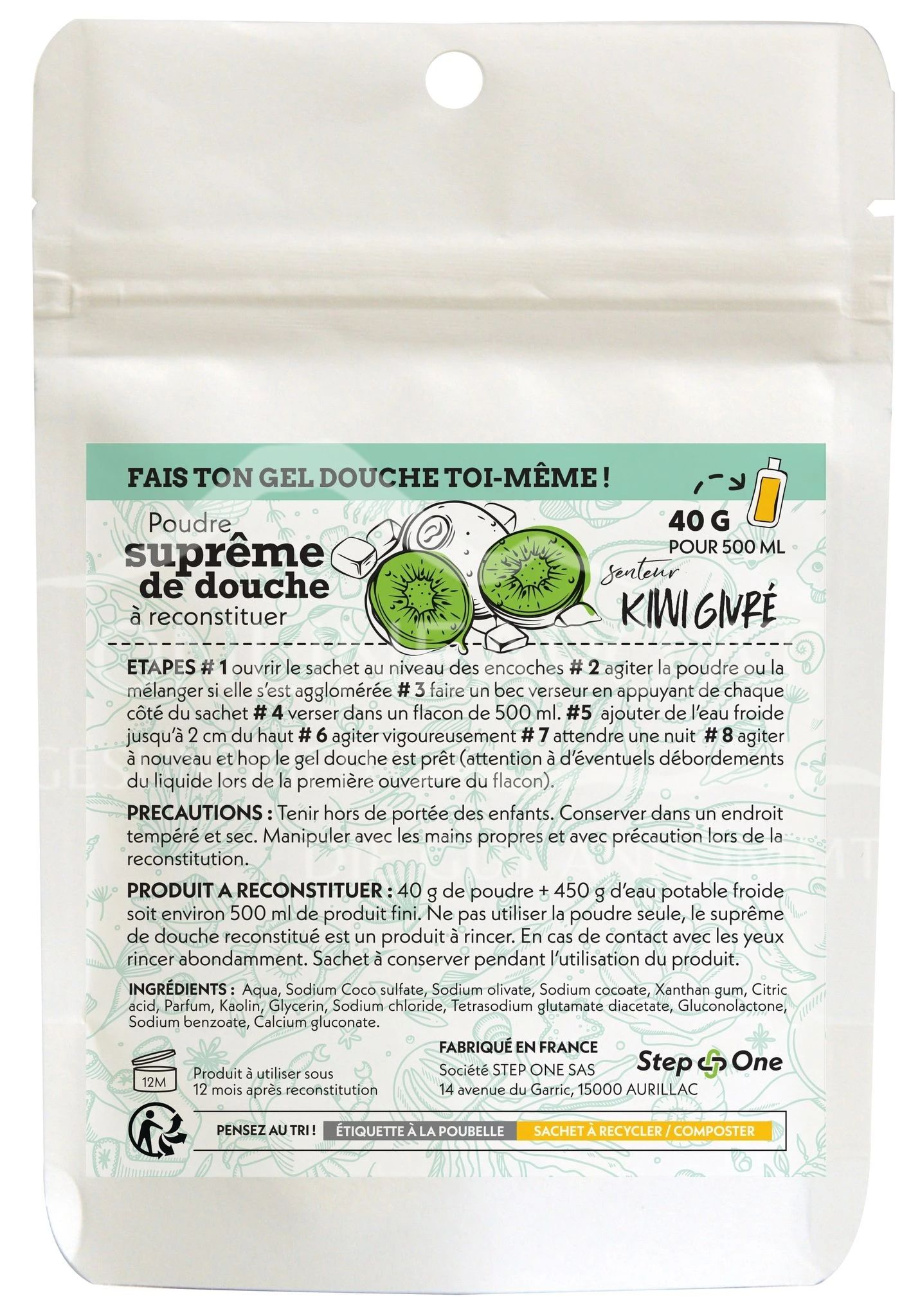 Duschgel Pulver Frozen Kiwi StepOne