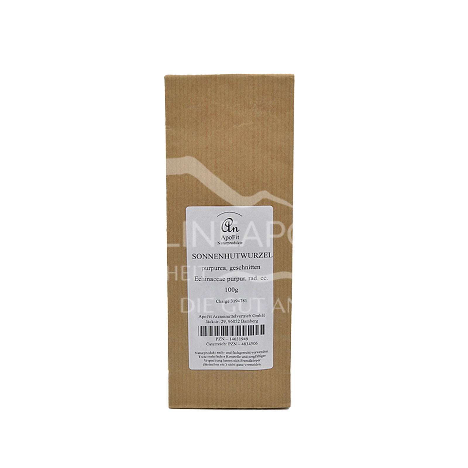 ApoFit Sonnenhutwurzel Purpurea geschnitten