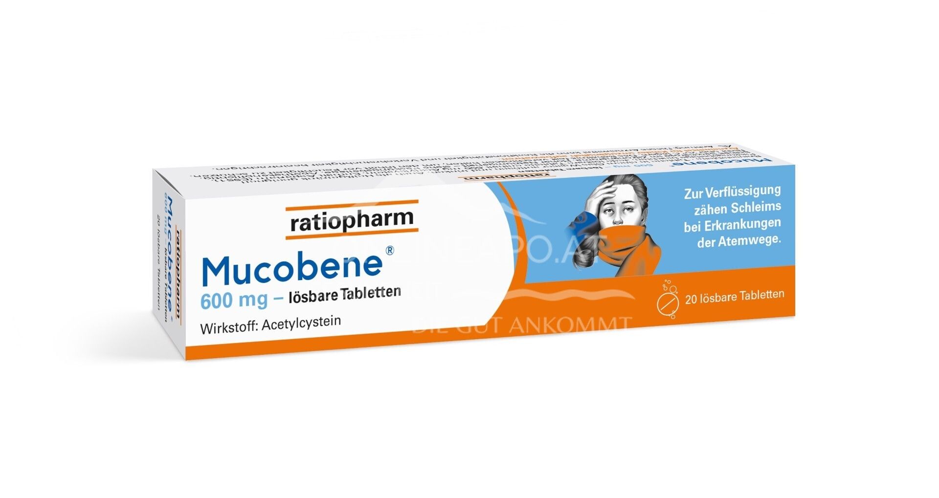 Mucobene® 600 mg soluble tablets
