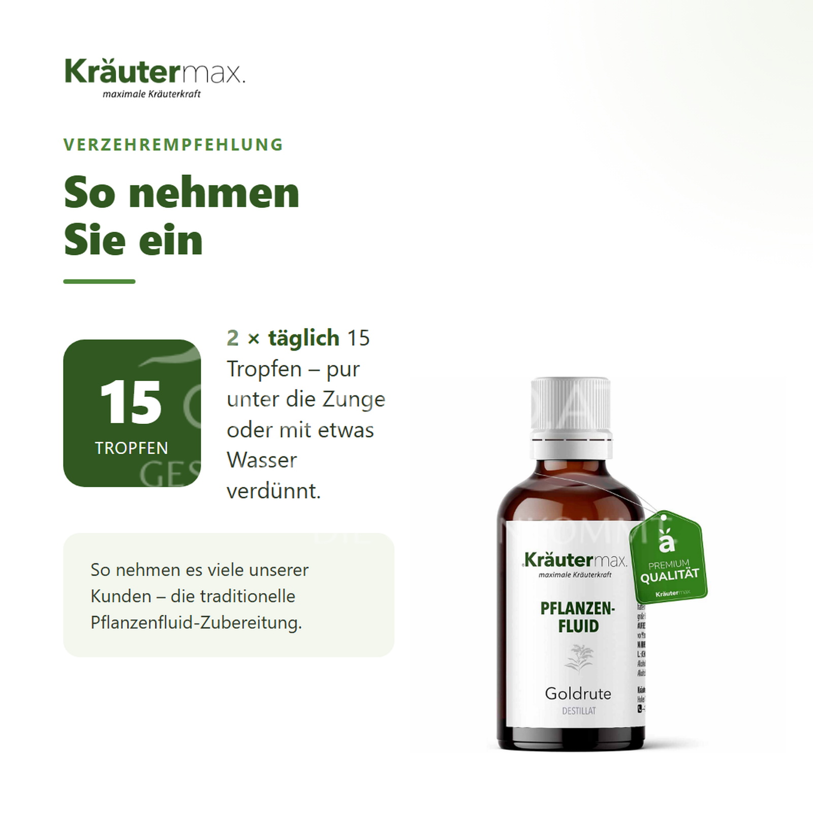 Kräutermax Goldrute Tropfen Fluid