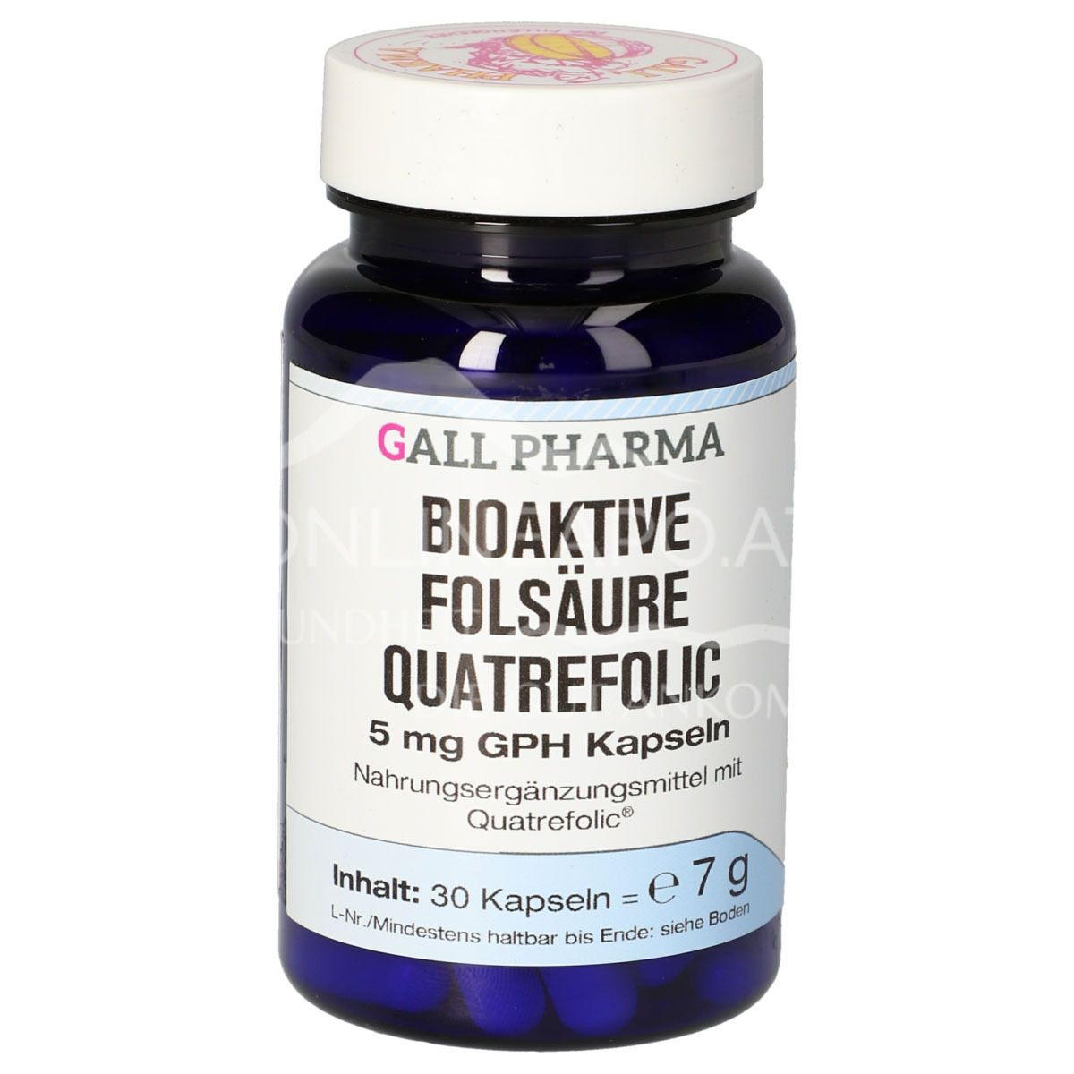 Gall Pharma Bioaktive Folsäure Quatrefolic 5 mg Kapseln