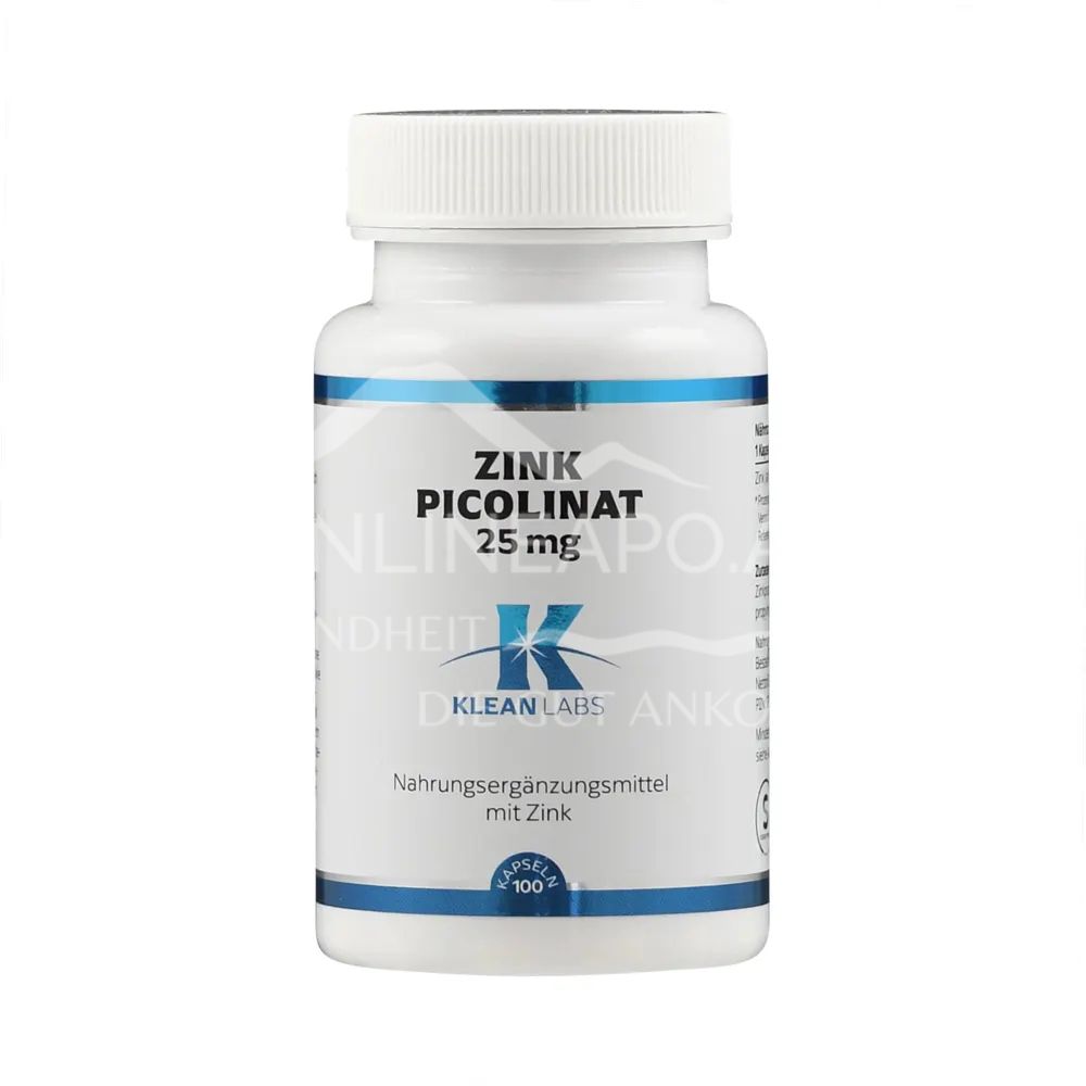 Klean Labs Zink Picolinat 25 mg Kapseln