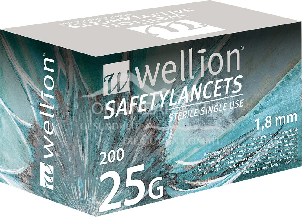 Wellion® SafetyLancets - 25G Einmalsicherheitslanzetten